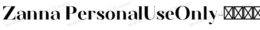 Zanna PersonalUseOnly字体转换